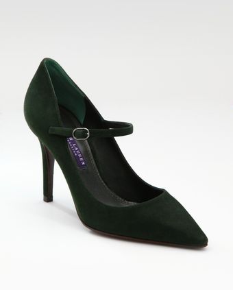  Suede Mary Jane Pumps 