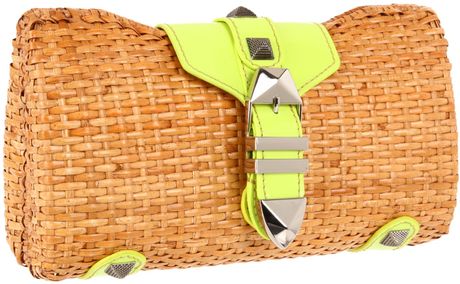 Rebecca Minkoff Fairy Tale Clutch in Yellow (neon yellow) - Lyst