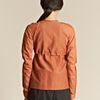 Rick Owens Rick Owens Womens Canvas and Calfskin Patch Jacket in Orange (coral) - Lyst