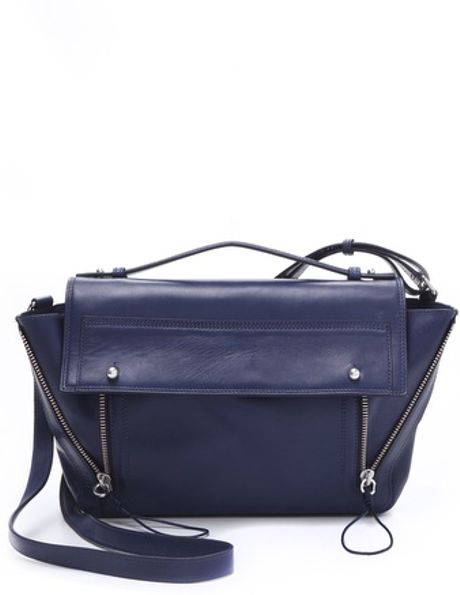 3.1 Phillip Lim Pashli Messenger Bag in Blue (navy) - Lyst