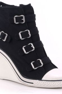 Ash Ash Thelma Bis Black Canvas Trainer - Lyst