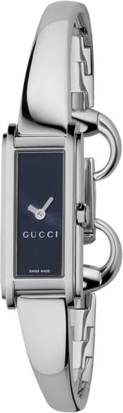 Gucci  Stainless Steel Bangle Bracelet in Gray (steel) - Lyst