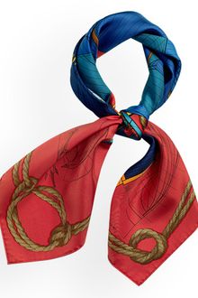 Hermes Cheval De Mer Scarf - Lyst