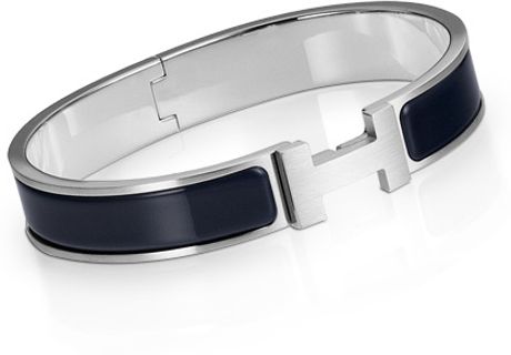 Hermes Clic Bracelet in Black - Lyst