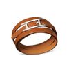 Hermes Leather Bracelet in Brown (silver) - Lyst