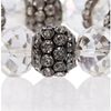 Mikey Crystal Large Bead Bracelet in Gold (white) - Lyst