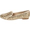 Steve Madden Steve Madden Womens Studlyy Flat in Gold - Lyst