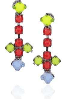 Tom Binns Dot Dash Swarovski Crystal Earrings - Lyst