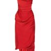 Vivienne Westwood Gold Label Ball Tie Silk Crepe De Chine Dress in Red (ruby) - Lyst