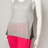 3.1 Phillip Lim Side Pleat Racerback Tank in Gray (grey) - Lyst