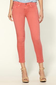7 For All Mankind Cropped Skinny Jeans - Lyst