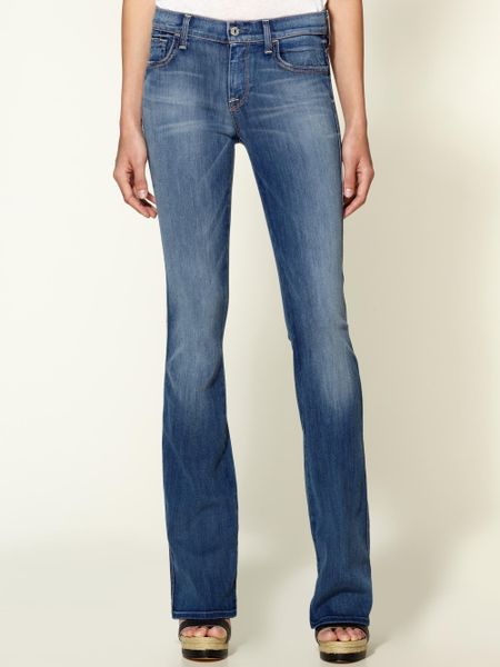 7 For All Mankind Mid Rise Bootcut Jeans in Blue (spring blue) - Lyst