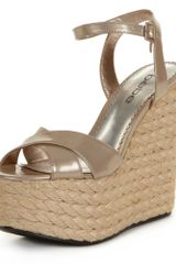 Bebe Karissa Espadrille Platform Wedge Sandals