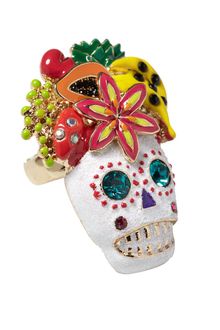 Betsey Johnson Skull Fruit Ring - Lyst