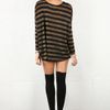 Brian Lichtenberg Brian Lichtenberg Gold Stripes Ghost Sweater in Black (gold) - Lyst