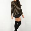 Brian Lichtenberg Brian Lichtenberg Gold Stripes Ghost Sweater in Black (gold) - Lyst