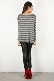Brian Lichtenberg Brian Lichtenberg Silver Stripes Ghost Sweater - Lyst