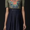 Burberry Prorsum Geometric Beaded Cotton Tshirt in Blue (light oregano) - Lyst
