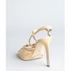 Celine Natural Leather Mirrored Heel Sandals in Beige (natural) - Lyst