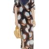 Diane Von Furstenberg Printed Silkchiffon Maxi Kaftan in Blue - Lyst