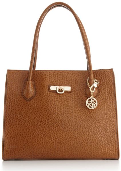 Dkny French Grain Work Shopper in Brown (tan) - Lyst