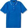 Dunhill Stripetrim Cottonpiqué Polo Shirt in Blue for Men - Lyst