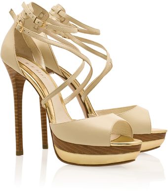 Elie Saab Ankle Strap Platform Sandals - Lyst