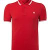 Fred Perry Slim Fit Twin Tipped Polo in Red for Men - Lyst