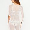 Free People Fishnet Beach Cover Up in White (ivory) - Lyst