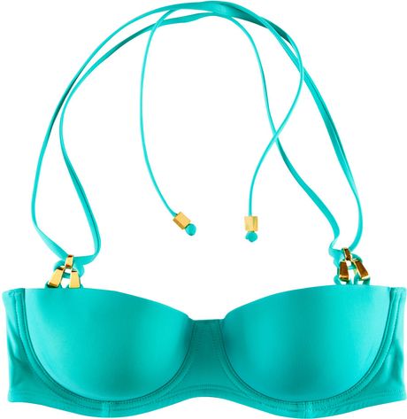 H&m Bikini Top in Blue (turquoise) - Lyst