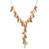 Hue Coral Bead Y Necklace in Multicolor (coral) - Lyst