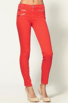 J Brand Zoey Mid Rise Skinny W Zippers Jeans - Lyst