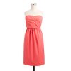 J.crew Samantha Dress in Cotton Taffeta in Pink (deep coral) - Lyst