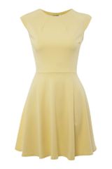 John Zack Cap Sleeve Tunic Ponte Dress