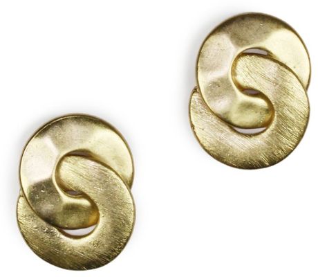 Jones New York Small Goldtone Eternity Circle Earrings in Gold - Lyst