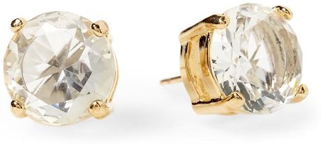 Kate Spade Gumdrop Stud Earring in Gold (clear) - Lyst
