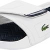 Lacoste Molitor Slide Sandal in White for Men (white/dark blue) - Lyst