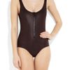 Lisa Marie Fernandez The Jasmine Glossed Swimsuit in Brown - Lyst