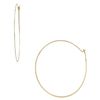 Michael Kors Thin Gold Tone Hoop Earrings in Gold - Lyst