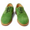Oliver Spencer Country Suede Wingtip Brogues in Green for Men - Lyst