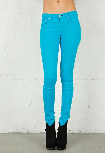 Rag & Bone Rag Bonejean Skinny Jean in Bluebird in Blue (bone) - Lyst