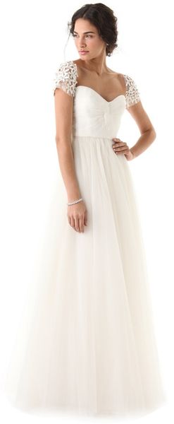 Reem Acra I Am Beautiful Dress in White (ivory) - Lyst