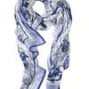 Roberto Cavalli Submarine Print Silk Chiffon in Blue - Lyst