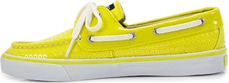 sperry yellow shoes