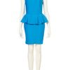 Topshop Peplum Scuba Pencil Dress in Blue - Lyst