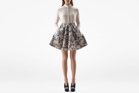 Acne Romantic Print PSS 12 in Black (black / white) - Lyst