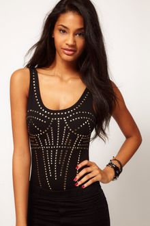 ASOS Collection Asos Body with Stud Bodycon - Lyst