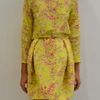 Carven Acid Blossom Skirt in Yellow - Lyst
