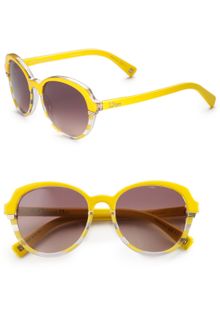 Dior Striped Plastic Round Sunglasses - Lyst