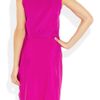 Dkny Tie Waist Stretch Silk Dress in Pink - Lyst